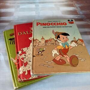 Vintage 70s Lot of 3 Disney Wonderful World of Reading Books (Classic Films #4)
